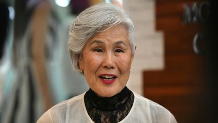 Octogenarian Choi Soon-hwa participates in the Miss Universe qualifying rounds in South Korea, this Monday, September 30, 2024. (JUNG YEON-JE / AFP)