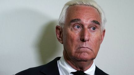 Roger Stone à Washington (Etats-Unis), le 11 décembre 2018.&nbsp; (ALEX WONG / GETTY IMAGES NORTH AMERICA / AFP)