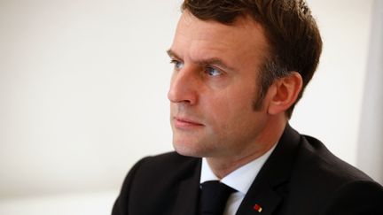 Emmanuel Macron prononcera ses 8e vœux présidentiels, le 31 décembre 2024. (SEBASTIEN NOGIER / POOL / AFP)