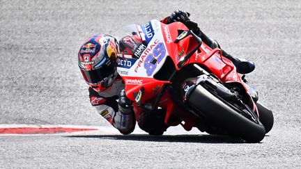 Jorge Martin lors des qualifications du Grand Prix d'Autriche de MotoGP.&nbsp; (JOE KLAMAR / AFP)