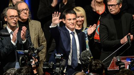 Manuel Valls en&nbsp;meeting à Audincourt (Doubs), le 7 décembre 2016 (SEBASTIEN BOZON / AFP)