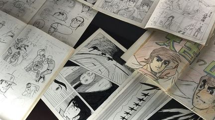 Les travaux de jeunesse de Naoki Urasawa exposés au 45e festival international de la BD d'Angoulême (Charente). (LAURENCE HOUOT / CULTUREBOX)