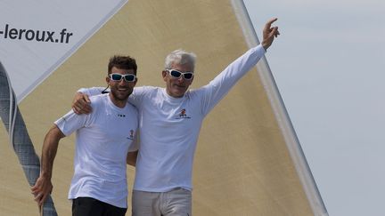 &nbsp; (Vincent Riou et Sébastien Col, à l'arrivée ce mercredi © TJV2015/DPPI/Jean-Marie Liot)