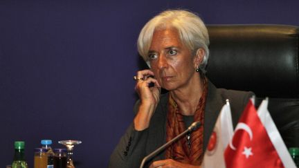 Le directrice du FMI, Christine Lagarde, &agrave; l'occasion d'une r&eacute;union en Turquie, le 11 mai 2012. (SAYGIN SERDAROGLU / AFP)