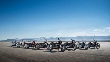 La toute nouvelle gamme Softail 2018 chez Harley Davidson. Pas moins de 8 nouveaux modèles. (HARLEY DAVIDSON FRANCE)