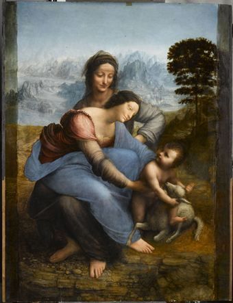 La Sainte Anne, l&#039;oeuvre restaurée ira à Lens pour la première-exposition temporaire du musée
 (RMN, musée du Louvre / René-Gabriel Ojéda)