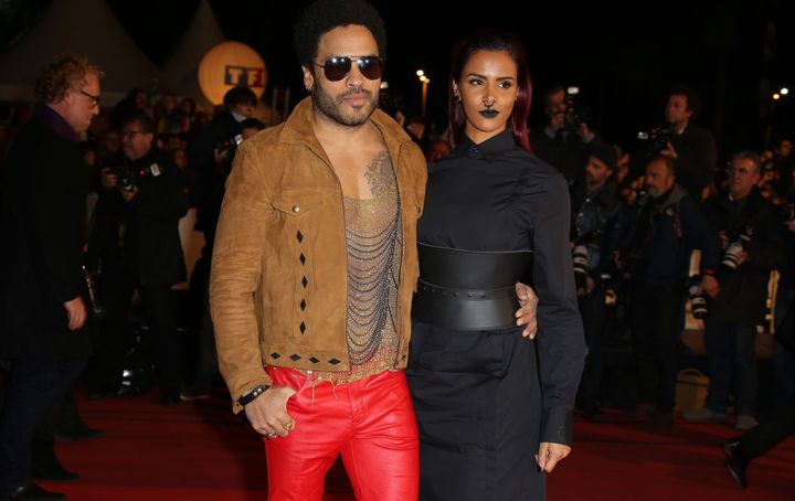 Lenny Kravitz et Shy'm aux NRJ Music Awards, déc 2014 à Cannes
 (LAURENTVU/NMA15/SIPA)