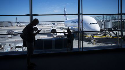 Un voyageur à l'aéroport de Roissy-Charles de Gaulle, à Paris, le 6 août 2018.&nbsp; (JOEL SAGET / AFP)