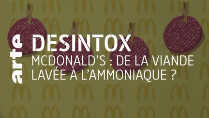 Désintox. McDonald's n'utilise plus de viande traitée à l'ammoniaque dans ses hamburgers depuis 2012 (ARTE/2P2L)