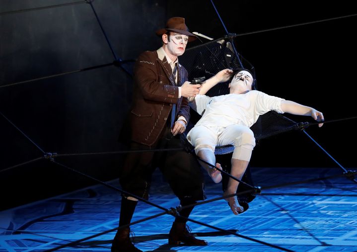 Thierry Hancisse et Laurent Stocker qui incarne Arturo Ui
 (François Guillot/AFP)