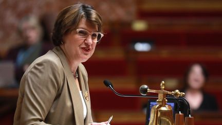 La députée du Doubs et vice-présidente de l'Assemblée nationale Annie Genevard, le 24 février 2020. (LUDOVIC MARIN / AFP)