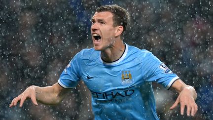 Edin Dzeko a déjà inscrit 66 buts sous le maillot des Citizens  (ANDREW YATES / AFP)