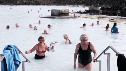 Le Blue Lagoon est un site très prisé par les touristes, &nbsp;à côté de Rykjavivk (Islande). (MAXPPP)