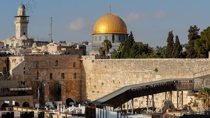 Le mur des Lamentations, à Jérusalem, le 10 septembre 2021. (AHMAD GHARABLI / AFP)