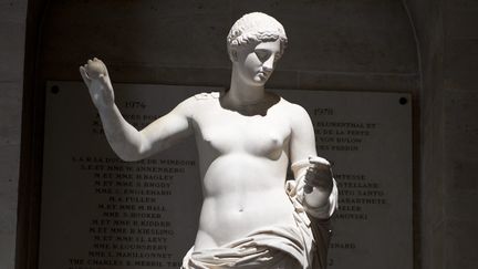 "La Venus d Arles" (du nom du lieu de sa decouverte) est une sculpture en marbre degagee en 1651 lors de la fouille des vestiges romains proches du théâtre antique d'Arles. Alors qu'elle est exposée au Louvre depuis deux siècles, la ville d'Arles souhaiterait la voir de retour "sur ses terres natales".&nbsp; (DIDIER SAULNIER / MAXPPP)