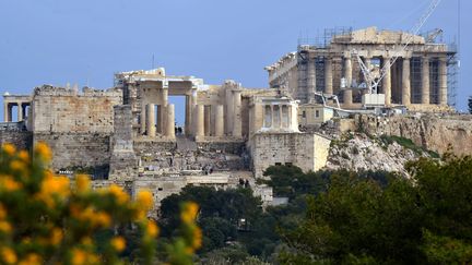 L'Acropole est un des hauts lieux touristiques d'Ath&egrave;nes (Gr&egrave;ce).&nbsp; (LOUISA GOULIAMAKI / AFP)