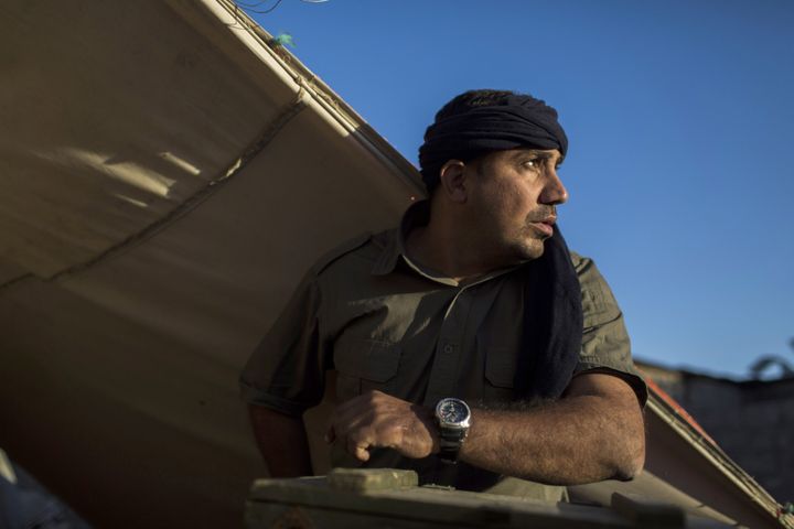 Portrait de combattant dans l'exposition hommage à Bakhtiyar Haddad
 (Diego Ibarra Sanchez)