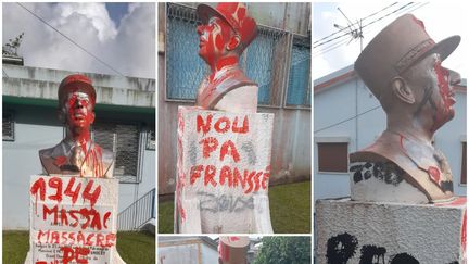 Un buste du général de Gaulle a été vandalisé au Robert, en Martinique. (VILLE DU ROBERT)