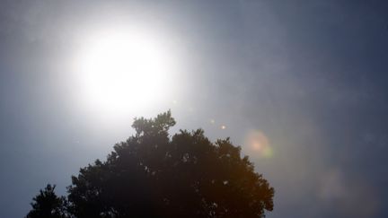 La température atteint 35 °C, à Toulouse (Haute-Garonne), le 18 mai 2022.&nbsp; (ALAIN PITTON / NURPHOTO / AFP)