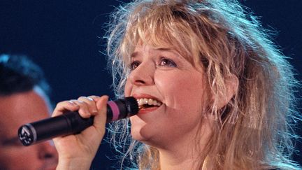 France Gall lors des Victoires de la Musique au Zénith de Paris, le 17 novembre 1987. (BERTRAND GUAY / AFP)