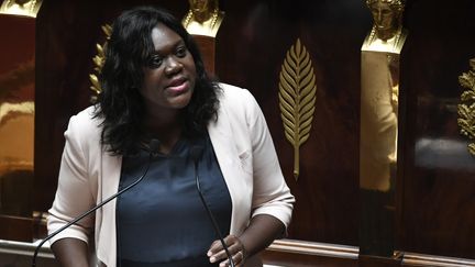 La députée LREM Laetitia Avia à l'Assemblée nationale, à Paris, le 3 juillet 2019. (STEPHANE DE SAKUTIN / AFP)