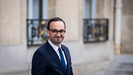 Thomas Cazenave, ministre délégué chargé des Comptes publics, à l'Elysée, le 31 mai 2024. (XOSE BOUZAS / HANS LUCAS / AFP)