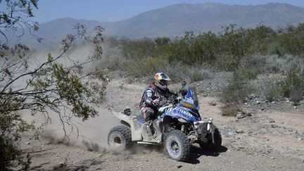 Marcos Patronelli (Yamaha) avant son abandon (FRANCK FIFE / AFP)