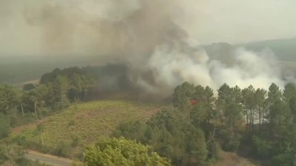 Incendies en Gironde : le feu progresse toujours "très rapidement" à Landiras