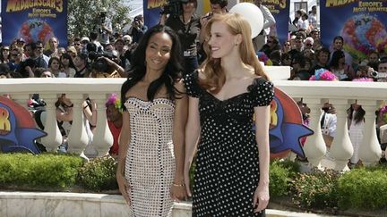 Jada Pinkett et Jessica Chastain
 (Bernard Brun / France Télévisions)