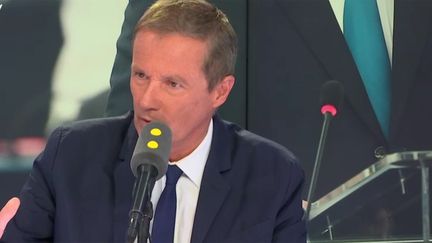 Dupont-Aignan, député de l'Essonne et président de Debout la France, invité de franceinfo lundi 17 septembre 2018. (RADIO FRANCE / FRANCE INFO)