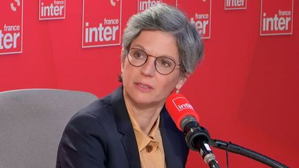 L'écologiste Sandrine Rousseau, le 14 mai 2022 sur France Inter. (FRANCEINTER / RADIO FRANCE)