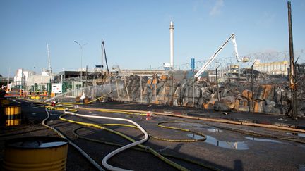 L'usine Lubrizol de Rouen, le 27 septembre 2019.&nbsp; (LOU BENOIST / AFP)