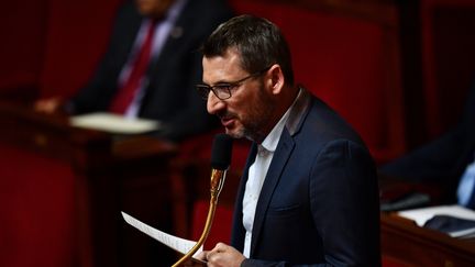 Le député&nbsp;Matthieu Orphelin, à l'Assemblée nationale, le 26 mai 2020. (CHRISTOPHE ARCHAMBAULT / AFP)