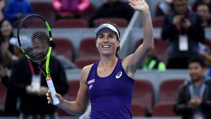 La Britannique Johanna Konta toute à sa joie (WANG ZHAO / AFP)