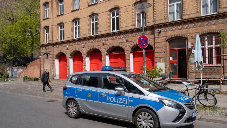 A police vehicle in Berlin (Germany), May 4, 2023. (SNAPSHOT PHOTOGRAPHY / T SEELIGER / SIPA)