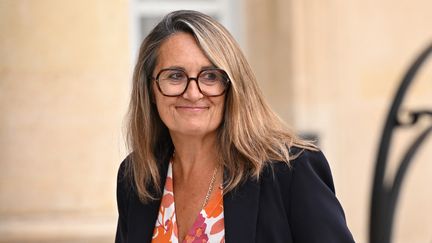 Sophie Primas, alors ministre déléguée au Commerce extérieur et aux Français de l'étranger, le 23 septembre 2024. (BERTRAND GUAY / AFP)