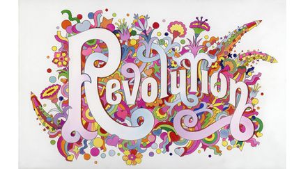 Illustration pour "Revolution" des Beatles, signée Harry Willock, figurant dans The Beatles Illustrated Lyrics, 1969. 
 (Harry Willock / Iconic Images)