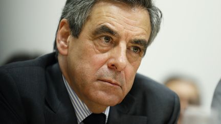 François Fillon, à Athis-Mons (Essonne), le 8 février 2017. (THOMAS SAMSON / AFP)