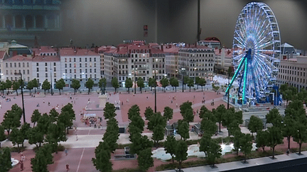 Maquette de la Place Bellecour 
 (capture image France3/Culturebox)