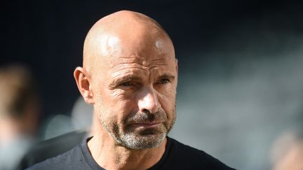 Gérald Baticle, pendant un match de Ligue 1 entre le SCO d'Angers et le RC Strasbourg, le 9 octobre 2022. (JEAN-FRANCOIS MONIER / AFP)