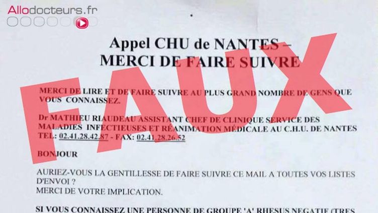 Non Le Chu De Nantes N A Pas Besoin De Sang Rare Pour Sauver Un Enfant