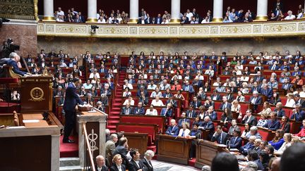 Edouard Philippe s'exprime devant les députés à l'Assemblée nationale, le 4 juillet 2017 à Paris. (CITIZENSIDE / FRANCOIS PAULETTO / AFP)