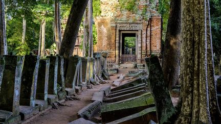 Au Cambodge, un temple temple de Koh Ker, datant du 9 au 12e siècle. (BODY PHILIPPE / HEMIS.FR / HEMIS.FR)