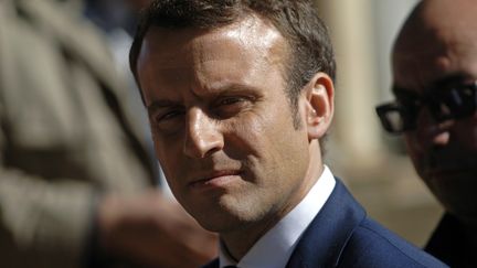 Le candidat à la présidentielle Emmanuel Macron, le 14 février 2017, à Alger. (AFP)