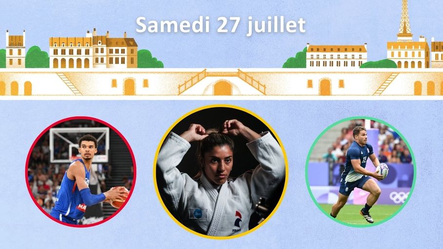 Programme des JO 2024 : Dupont vers une finale avec le rugby à 7, les débuts de Wembanyama, premiers espoirs de médailles en judo... Les rendez-vous olympiques du samedi 27 juillet (1/1)