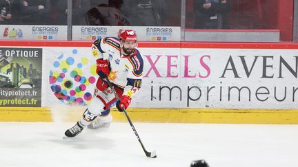 Sacha Treille, des Brûleurs de Loups équipe de hockey sur glace de Grenoble (Isère). (FRED DOUCHET / MAXPPP)