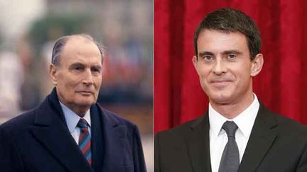 &nbsp; (© Maxppp  François Mitterrand - Manuel Valls)