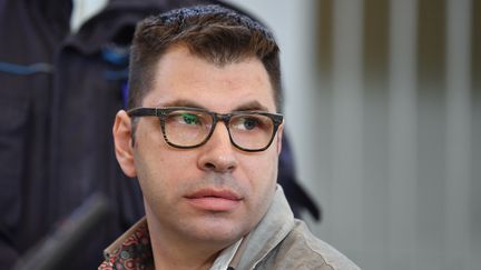 Valentino Talluto, 33 ans, a été condamné à 24 ans de prison lors de son procès. La photo a été prise le 25 octobre 2017 pendant son procès.&nbsp; (TIZIANA FABI / AFP)