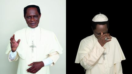 &nbsp; La représentation de l’autorité religieuse séculaire devient un acte de résistance aux schémas dominants avec la série "Black Pope" (2017) de Samuel Fosso. Le photographe est d’autant plus crédible qu’il s’est procuré les vêtements chez Gammarelli, le tailleur officiel des papes, précise "Jeune Afrique".&nbsp; &nbsp; &nbsp; (SAMUEL FOSSO, COURTESY JEAN-MARC PATRAS / PARIS)