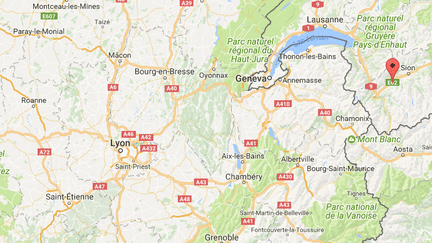 Un corps a été découvert durant la nuit de vendredi 16 à samedi 17 mars, indique la police suisse. (GOOGLE MAPS / FRANCEINFO)